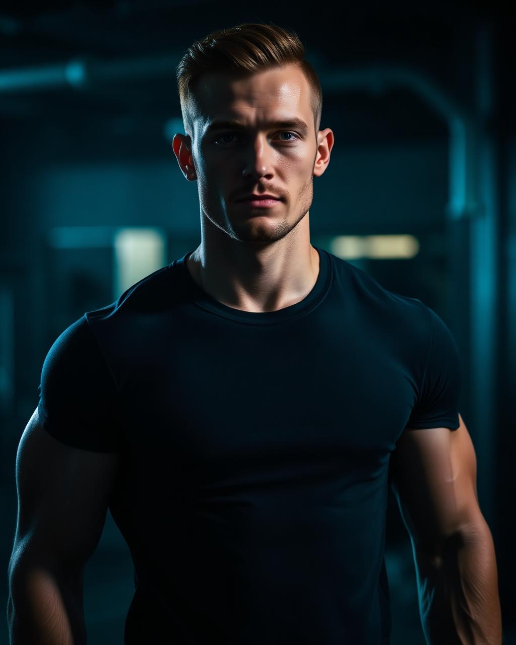 Confident strong man