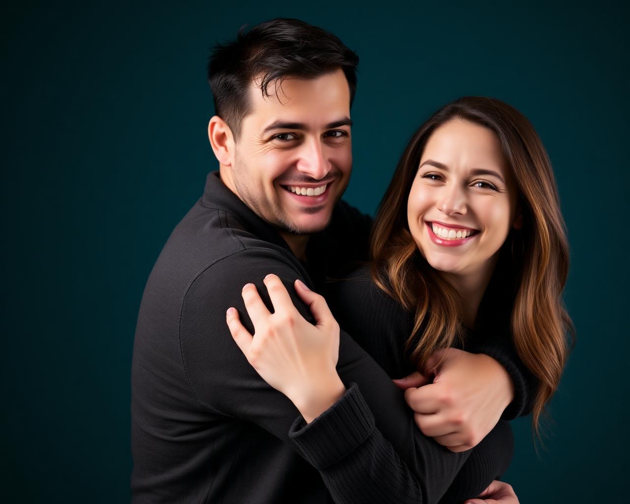Happy confident couple
